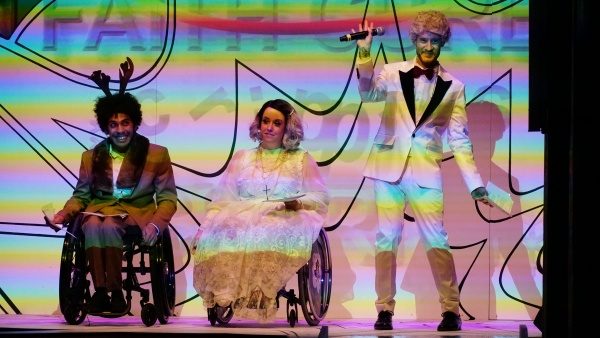 3 disabled performers on stage