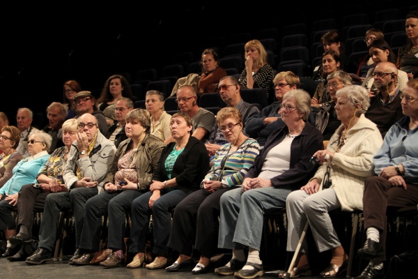 Large seated audience
