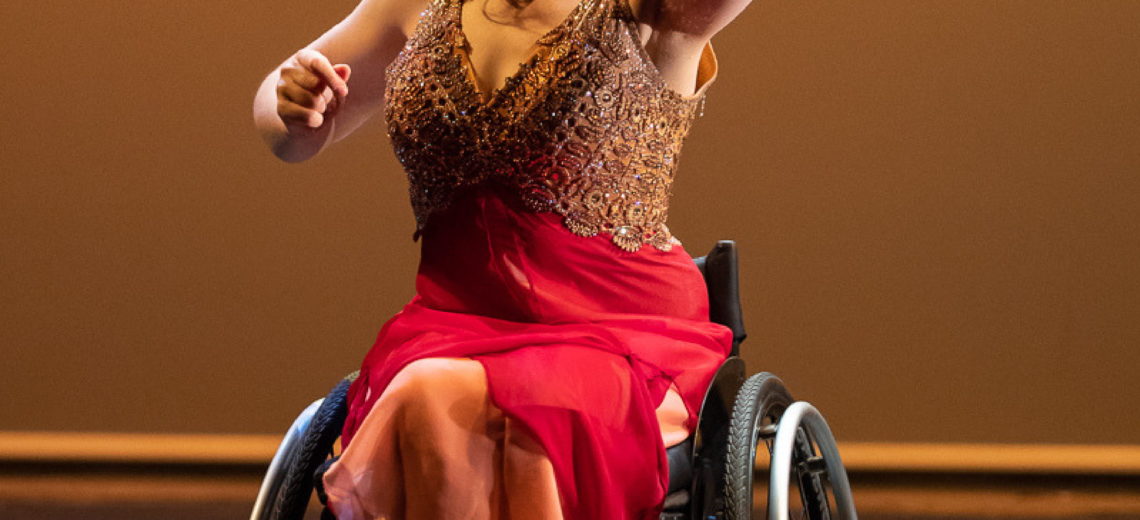 Film poster with image of female wheelchair dancer 
