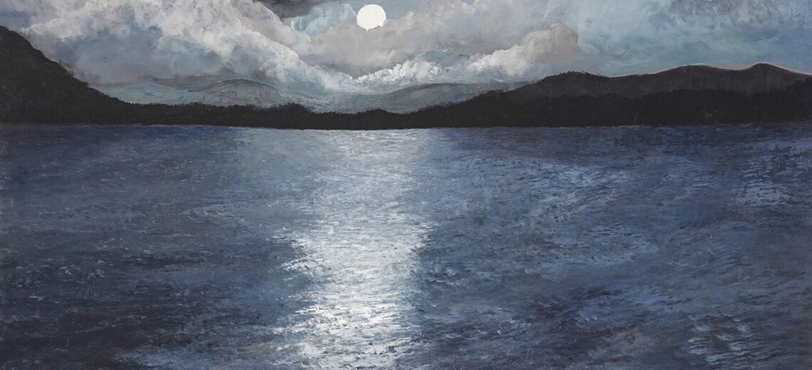 <p>Moonlight Over Lake</p>
